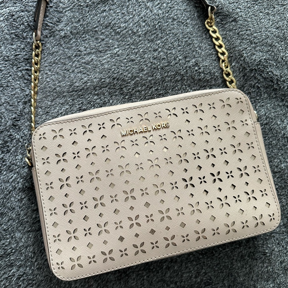 Michael Kors Light Crossbody Bag with Chain Strap